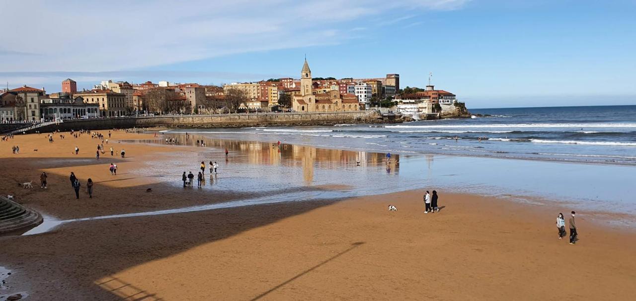 Casa Lantoxana Apartment Gijon Bagian luar foto
