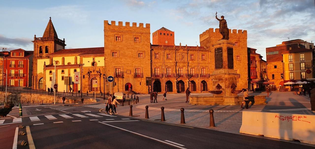 Casa Lantoxana Apartment Gijon Bagian luar foto